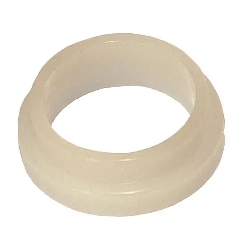 Weißer Durchflussbegrenzer-Ring aus Kunststoff von Daikin, mit einer runden Form und ohne erkennbare Markierungen oder Maße auf dem Bild.